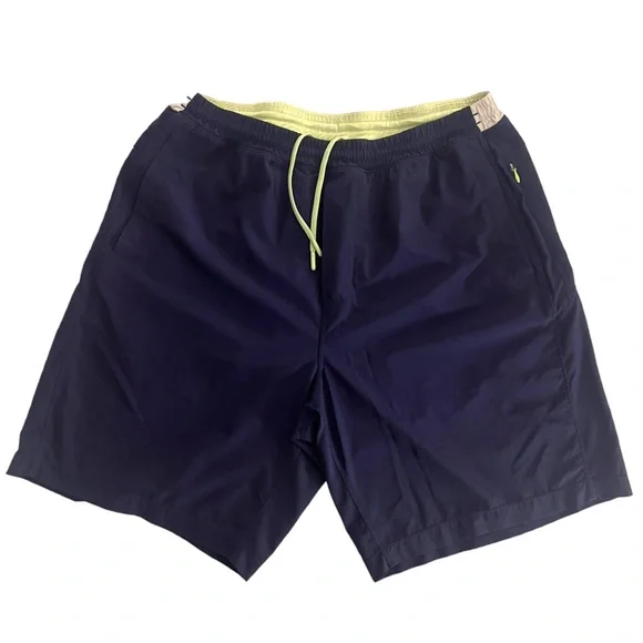 Birddogs Shorts Birddogs Mens Gym Shorts Blue Liner Drawstring